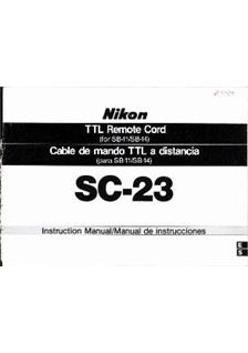 Nikon SB 11 manual. Camera Instructions.